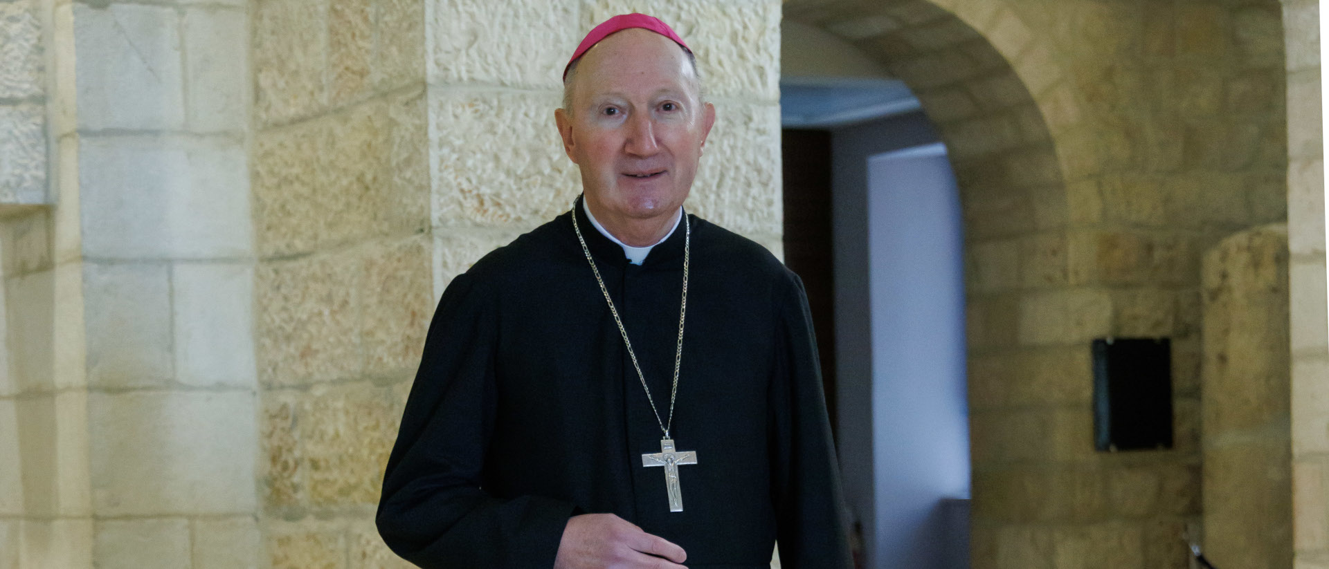 Mgr Pierre Bürcher à Jérusalem | © Andrea Krogman