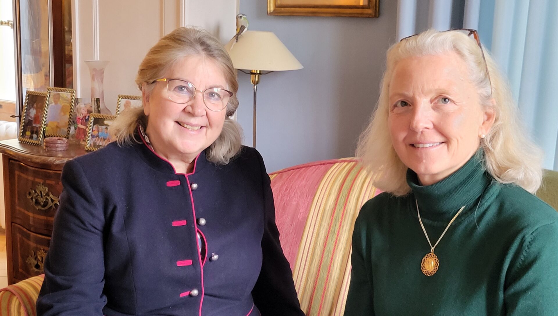 Christine Delalande, à g., et Caroline de Liedekerke, à d., membres du réseau suisse de la 'Prière des mères' | © Lucienne Bittar 