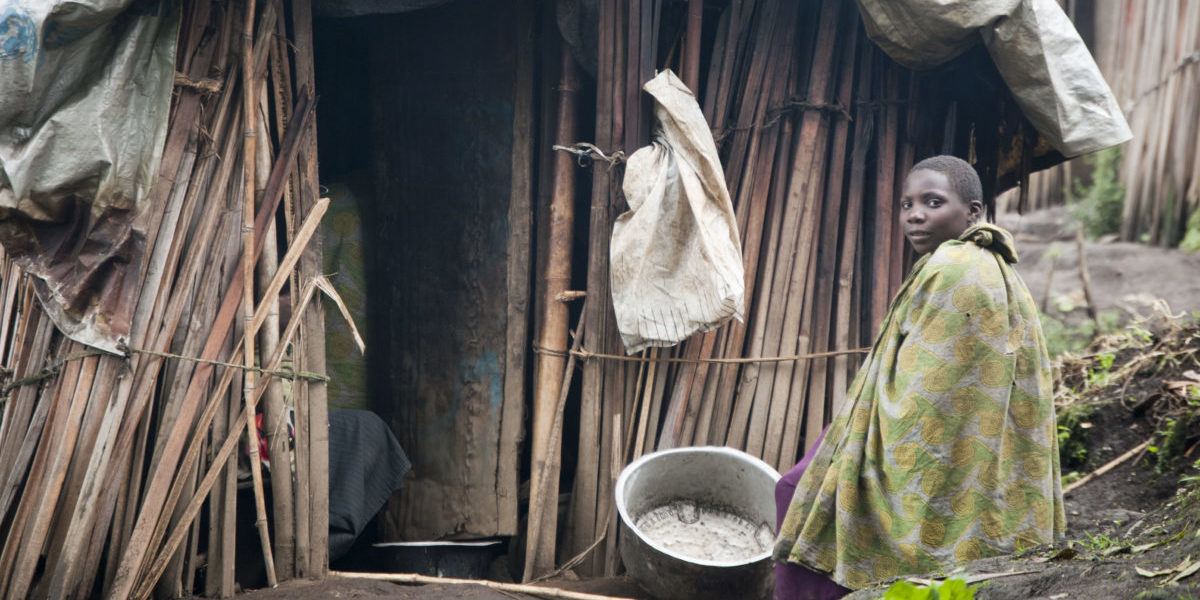 Jeune déplacée dans le camp Mokoto, à l’est de la République Démocratique du Congo | © JRS