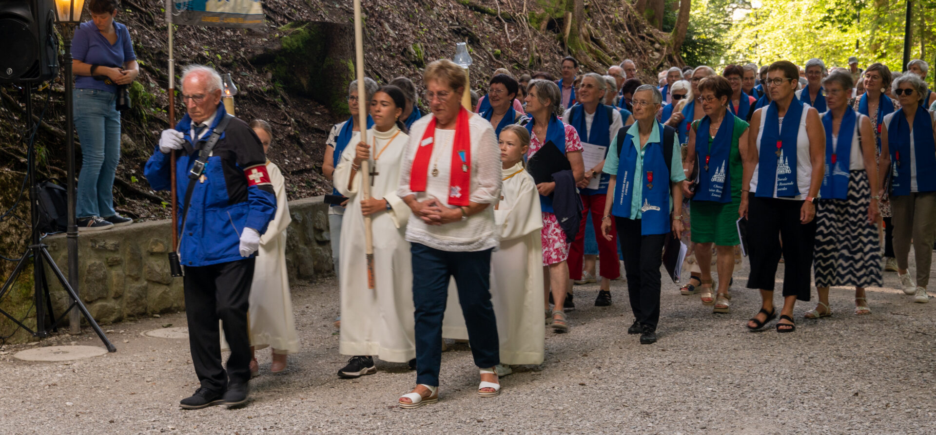 Le pèlerinage de Grandvillard (FR) réunit chaque année des centaines de personnes | photo: en 2024 © Maurice Page