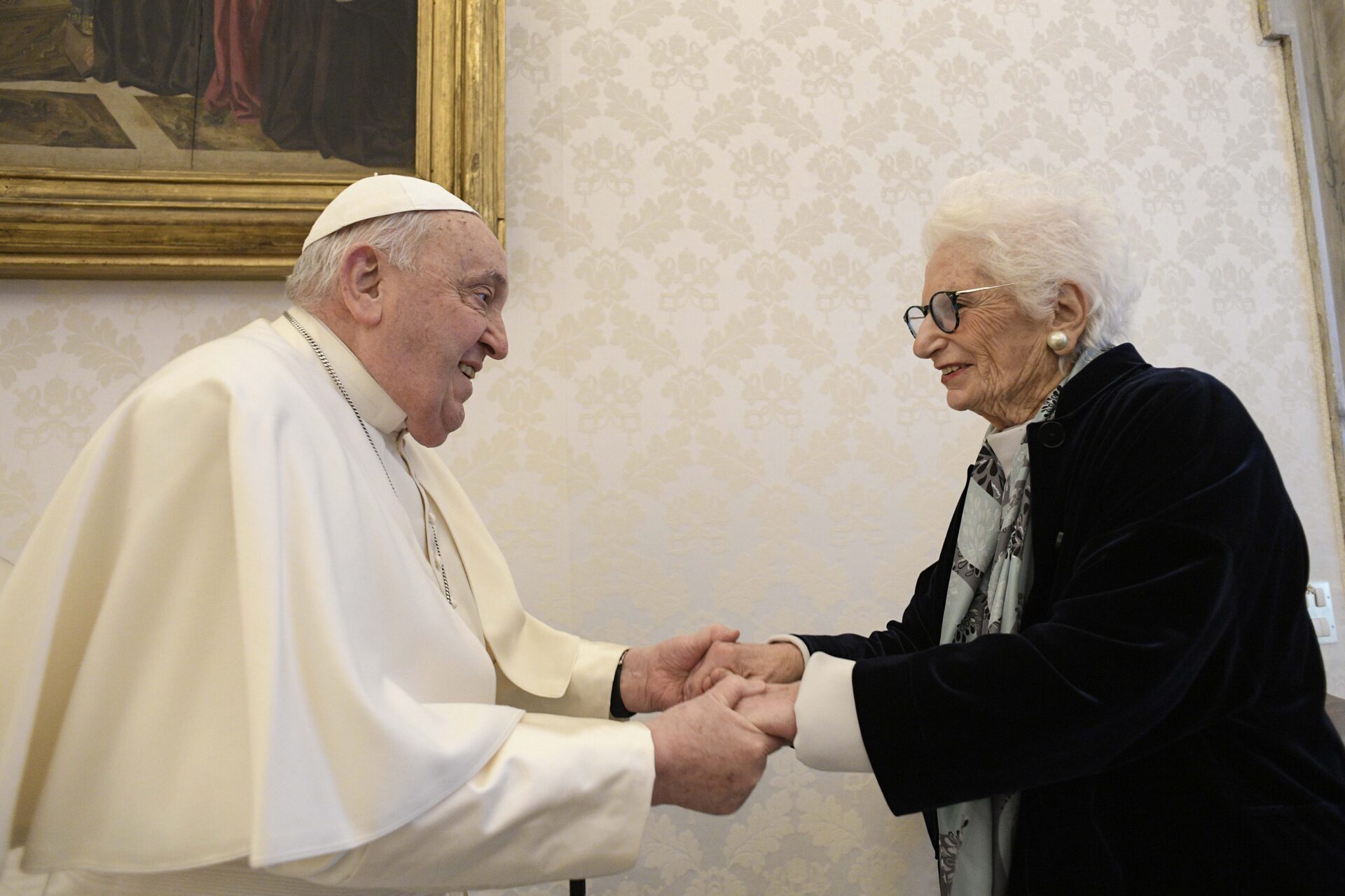 La sénatrice Liliana Segre, rescapée de la Shoah, 3 février 2025 | © Vatican media