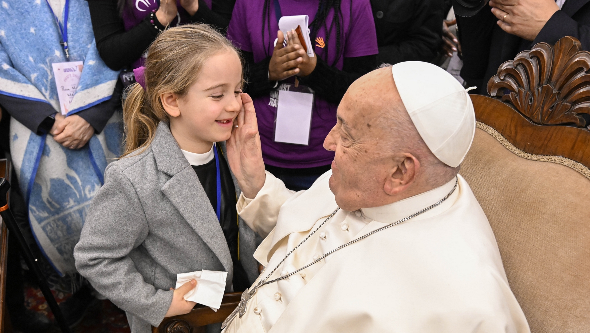 Le pape dénonce la traite des êtres humains, en particulier des enfants | © Vatican media