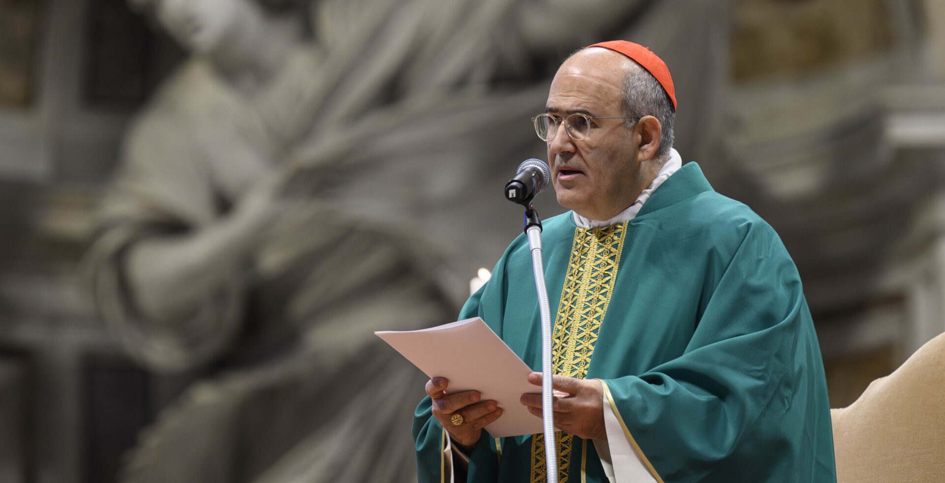 Le cardinal José Tolentino de Mendonça a lu l'homélie du pape François, actuellement hospitalisé, lors de la messe du 16 février 2025 | © Vatican Media