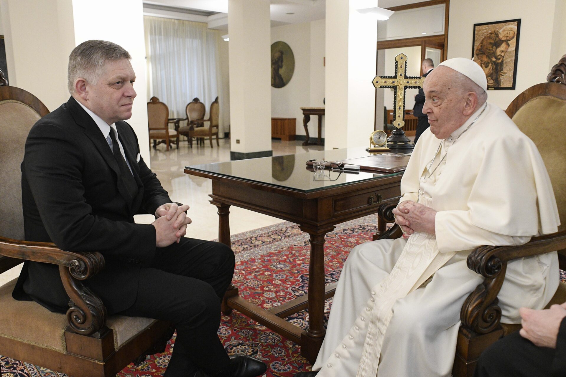 Le pape François a reçu le Premier ministre slovaque Robert Fico | © Vatican Media