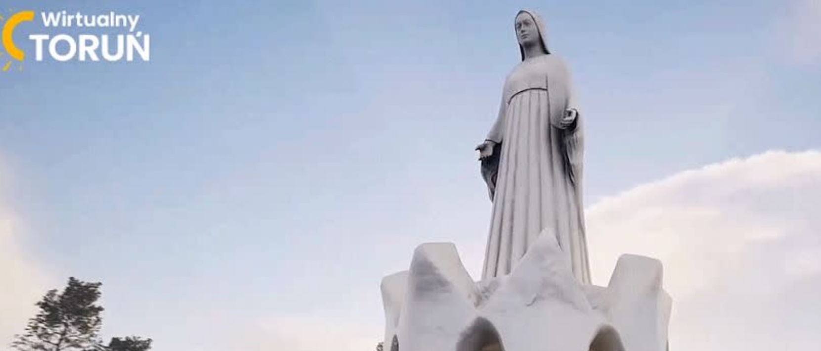 Visualisation de la future statue de la Vierge de Konotopie, en Pologne  | © capture d'écran  Youtube 