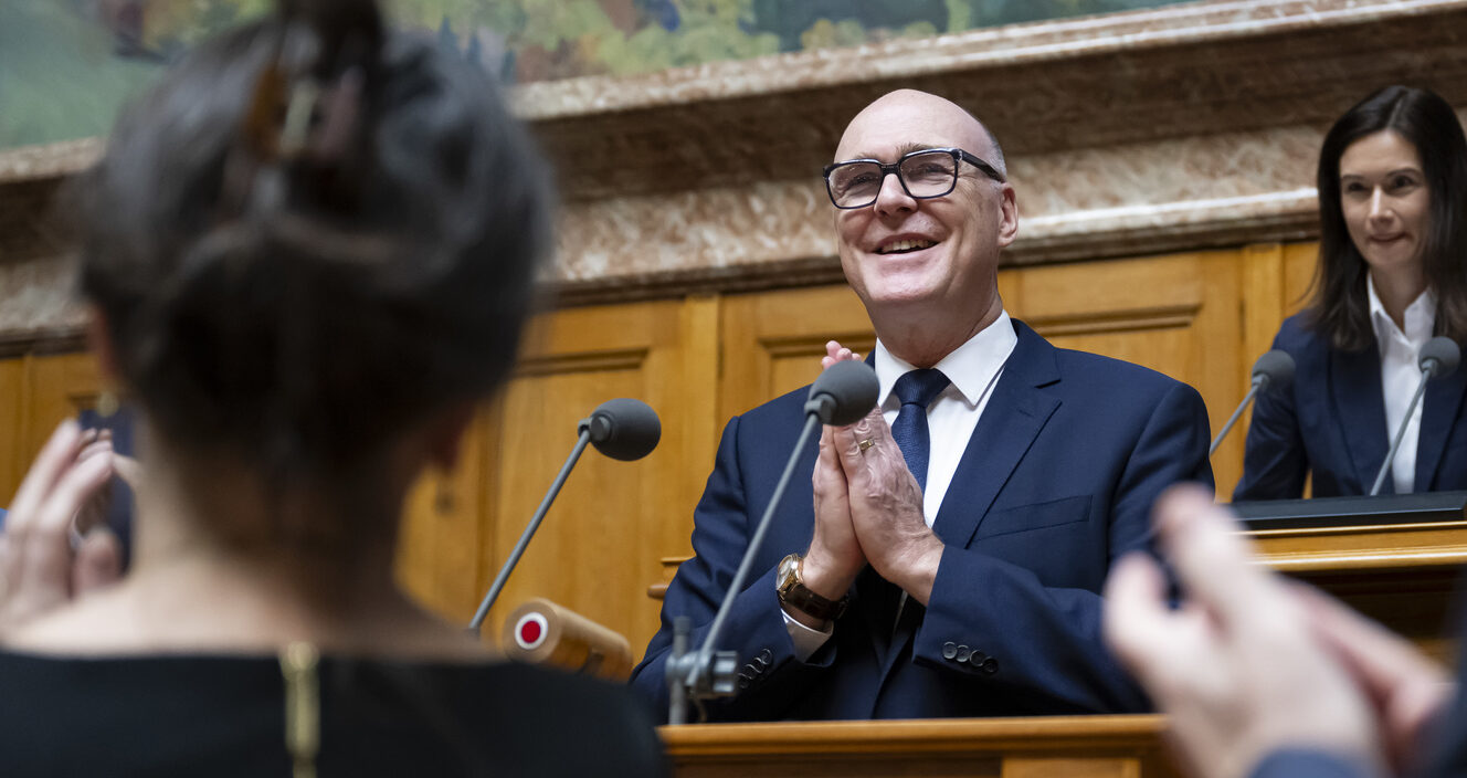 Le Zougois Martin Pfister, élu le 12 mars 2025 au Conseil fédéral, est catholique | © KEYSTONE/Anthony Anex