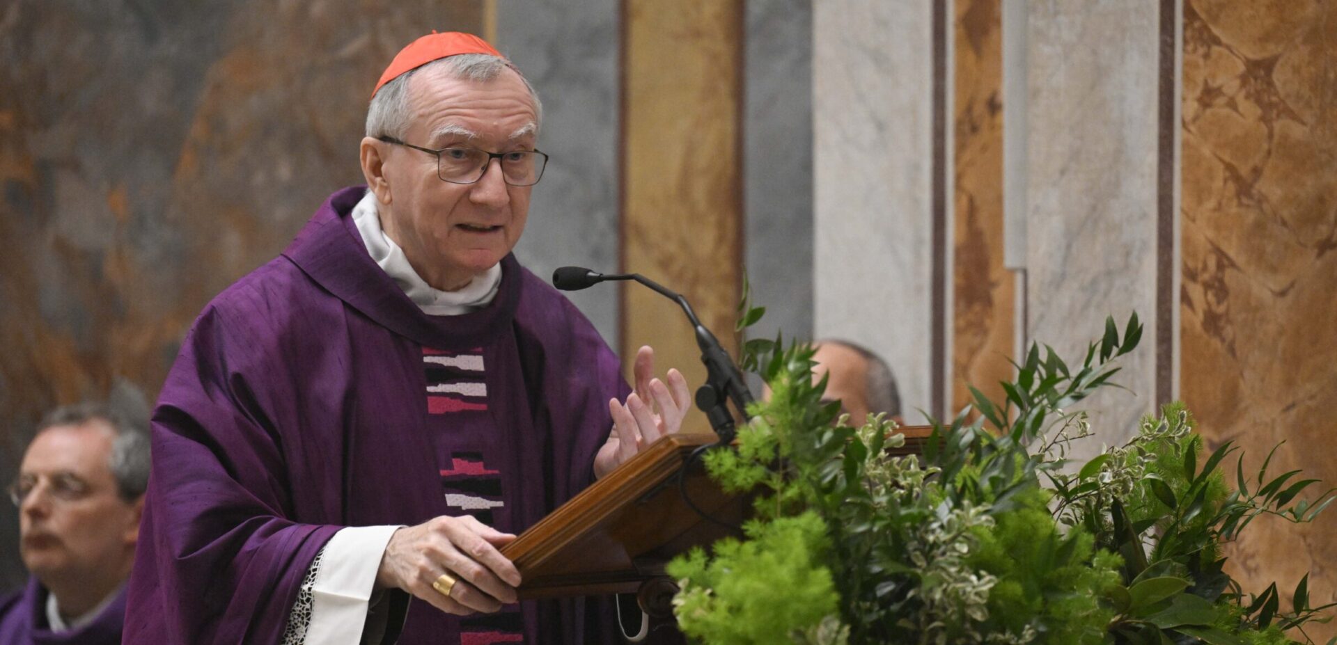 Le cardinal Pietro Parolin, Secrétaire d'État du Saint-Siège, s'est entretenu au téléphone avec Volodymyr Zelensky, le 14 mars 2025 | © Vatican Media